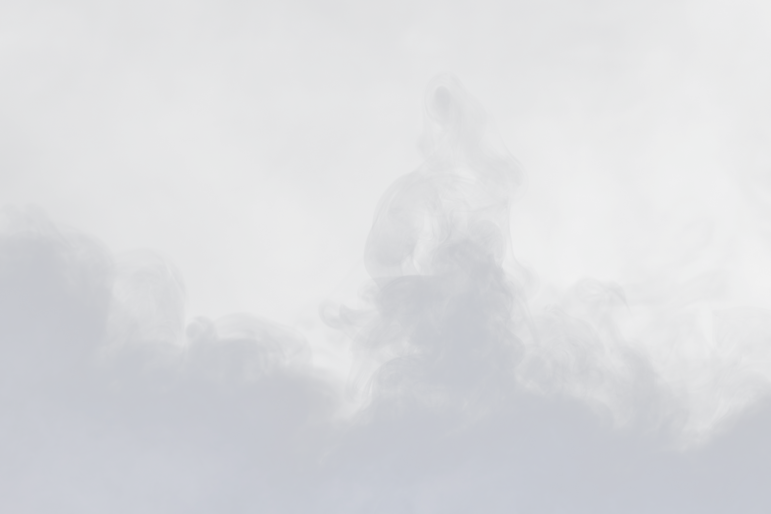 Dense Fluffy Puffs of White Smoke and Fog on black Background, Abstract Smoke Clouds, Movement Blurred out of focus. Smoking blows from machine dry ice fly fluttering in Air, effect texture, png